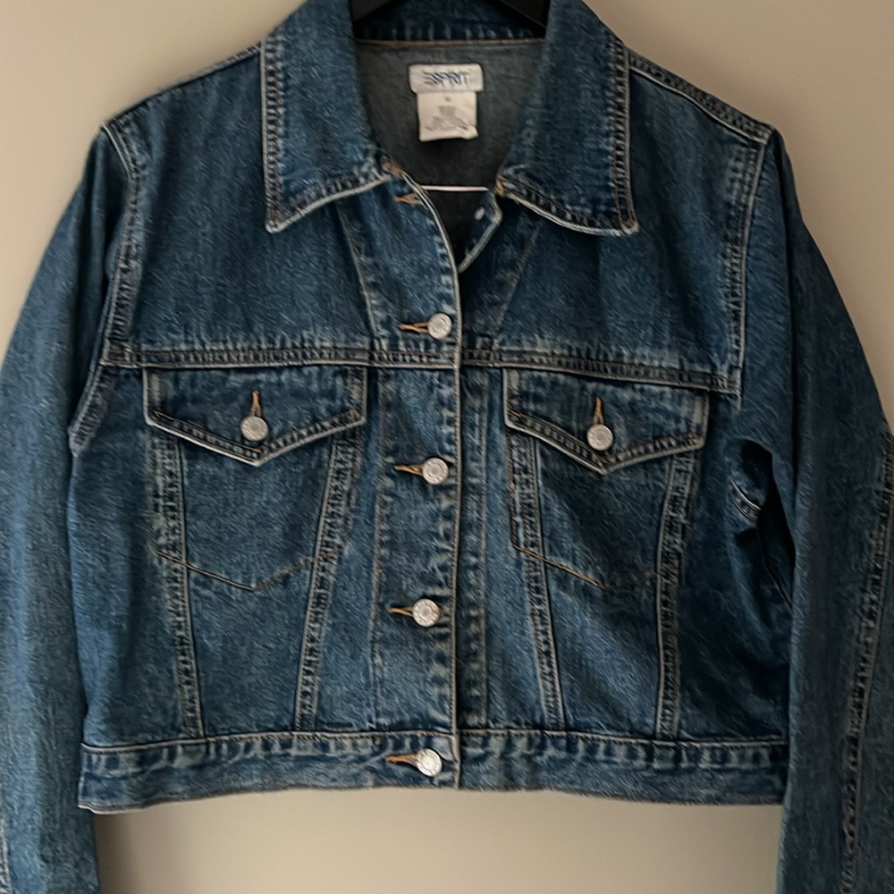 Vintage Esprit Cropped Jean Jacket - Picture 6 of 6